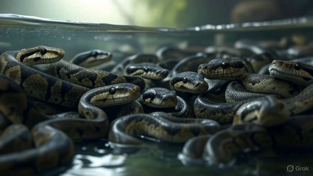 नए-नवेले मकान की टंकी में घुसकर रहने लगा सांपों का खानदान, ढक्कन खुला तो निकले सैकड़ों नाग, वीडियो देखकर दिल दहल जाएगा