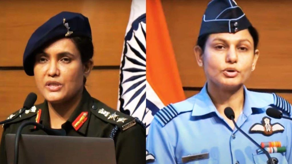 भाजपा का कर्नल सोफिया कुरैशी और व्योमिका सिंह को प्रचार अभियान में शामिल करने से इनकार