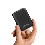 અગારો નેનો પાવર બેંક 10000 એમએએચ, સ્માર્ટફોન માટે 22.5W પાવર ડિલિવરી, પોર્ટેબલ, યુએસબી એ એન્ડ સી આઉટપુટ, યુએસબી સી ઇનપુટ, ગોળીઓ માટે ફાસ્ટ ચાર્જ ટેકનોલોજી, હેડફોનો અને હાય-હી-હાઇ-હી-હાઇ-હી-હી-હી