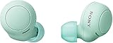 સોની ડબલ્યુએફ-સી 500 બ્લૂટૂથ ઇયરબડ્સ, માઇક, ટીડબ્લ્યુએસ, 20 કલાકની બેટરી-લીલો