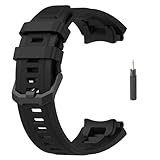 ટી ટેક્ક્લુઝિવ સોફ્ટ સિલિકોન સ્ટ્રેપ બેન્ડ એમેઝફિટ ટી-રેક્સ 2 સાથે સુસંગત | ટ્રેક્સ 2 (બ્લેક) માટે ઇન્સ્ટોલેશન ટૂલ સાથે એડજસ્ટેબલ સિલિકોન રબર બેન્ડ