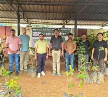 जशपुर विघुत विभाग ने अपने क्षेत्र के सभी विघुत वितरण केन्द्र में 350 पौधे लगाए
