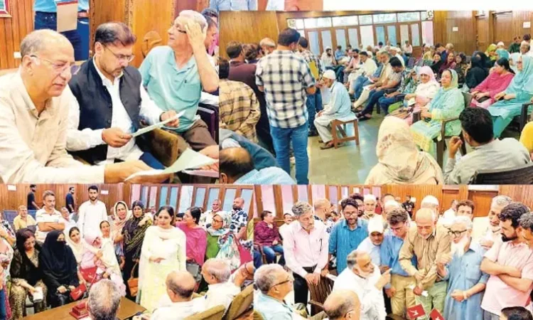 नासिर असलम, सतीश शर्मा ने नवा-ए-सुबहा में सार्वजनिक प्रतिनिधिमंडलों से मुलाकात की