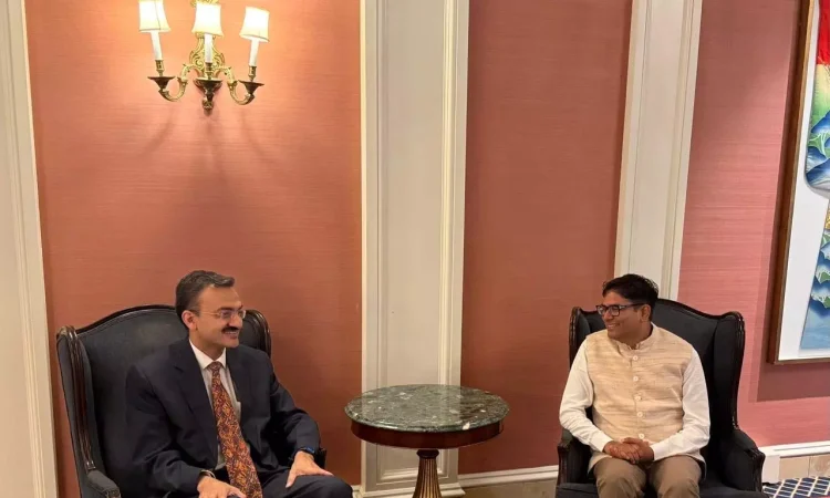वित्तमंत्री ओपी चौधरी ने वाशिंगटन डी.सी. में मिनिस्टर आशुतोष जिंदल से की मुलाकात