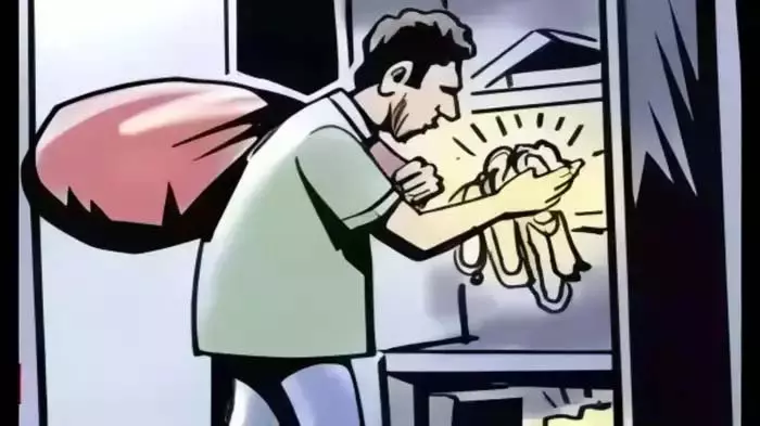 चोरों ने कैमरा बंद कर दो दुकानों में की चोरी