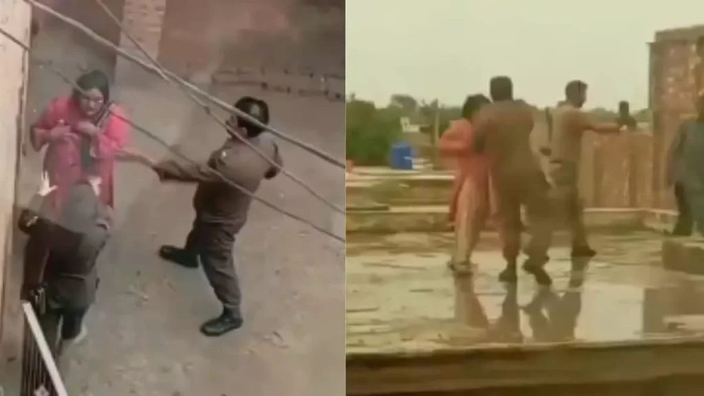 पाकिस्तान में महिला पर पुलिसकर्मियों का हमला, वीडियो वायरल