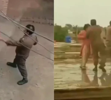 पाकिस्तान में महिला पर पुलिसकर्मियों का हमला, वीडियो वायरल
