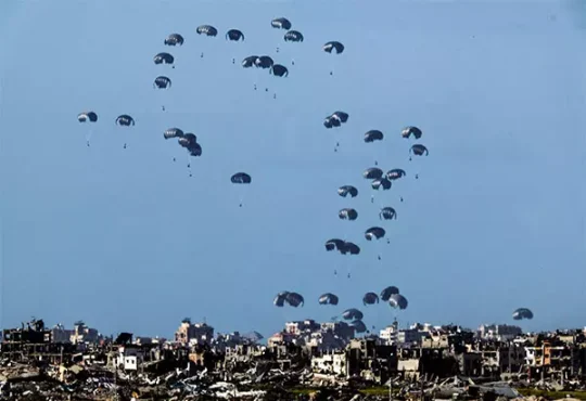 गाज़ा के लिए हवाई मार्ग से मानवीय सहायता, सात देश कर रहे समन्वय – IDF