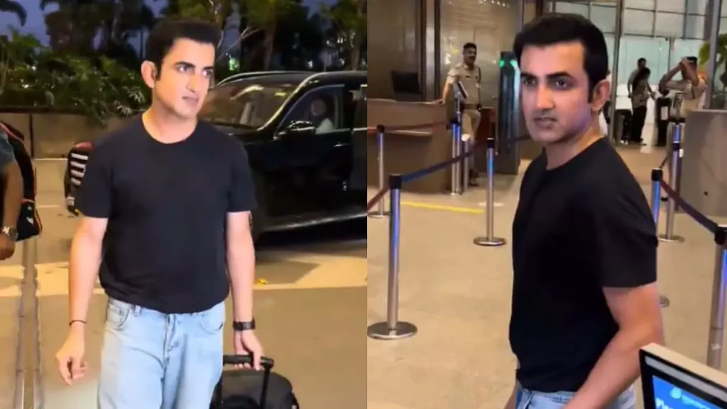 एयरपोर्ट पर पपराज़ी के साथ 'Gautam Gambhir' का विनम्र पल वायरल