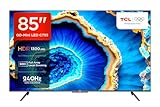 ટીસીએલ 215 સે.મી. (85 ઇંચ) 4 કે અલ્ટ્રા એચડી સ્માર્ટ ક્યુડી-મીન ગૂગલ ટીવી 85 સી 755 (બ્લેક)