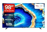 ટીસીએલ 248 સે.મી. (98 ઇંચ) 4 કે અલ્ટ્રા એચડી સ્માર્ટ ક્યુડી-મીન-મીન ગૂગલ ટીવી 98 સી 755 (બ્લેક)