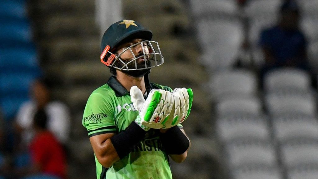 सेंट किट्स और नेविस पैट्रियट्स की ओर से मोहम्मद रिजवान ने अपना सीपीएल 2025 का...