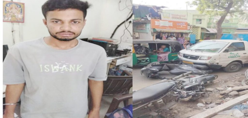 ગાર્બેજ કલેક્શન વાહનના ચાલકે અનેક વાહનોને અડફેટે લીધા