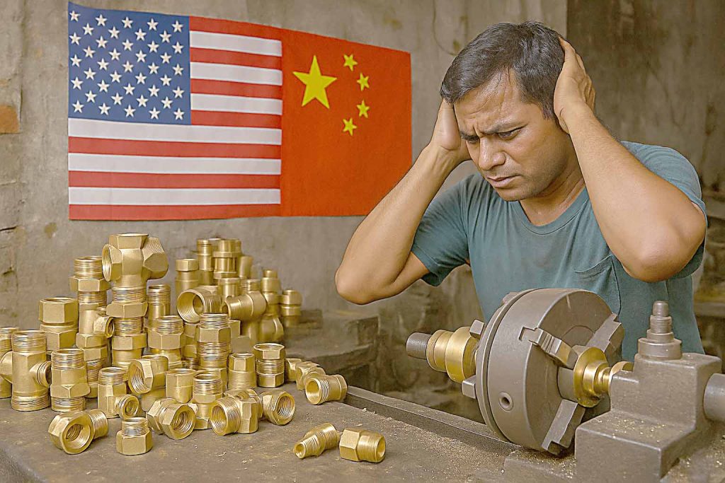 અમેરિકા ટેરિફ યુદ્ધ- જામનગરના બ્રાસ ઉદ્યોગને અસર: નવા ઓર્ડર બંધ