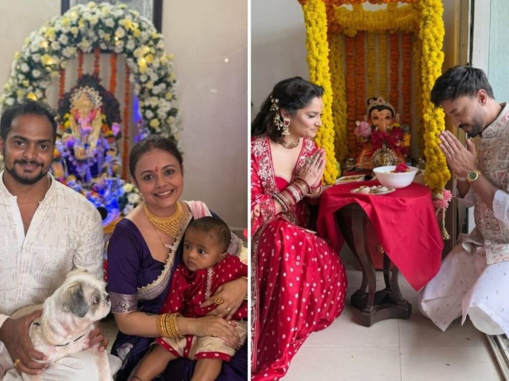 देवोलीना ने शाहनवाज, अंकिता ने विकी संग किया बप्पा का स्वागत, टीवी स्टार्स ने ऐसे मनाई गणेश...