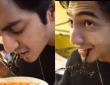 Ahaan Panday Eating Fried Scorpion