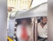 वीडियो में दिखता है कि एक लोहे की रॉड रिक्शा की छत को तोड़ते हुए सोनू के...
