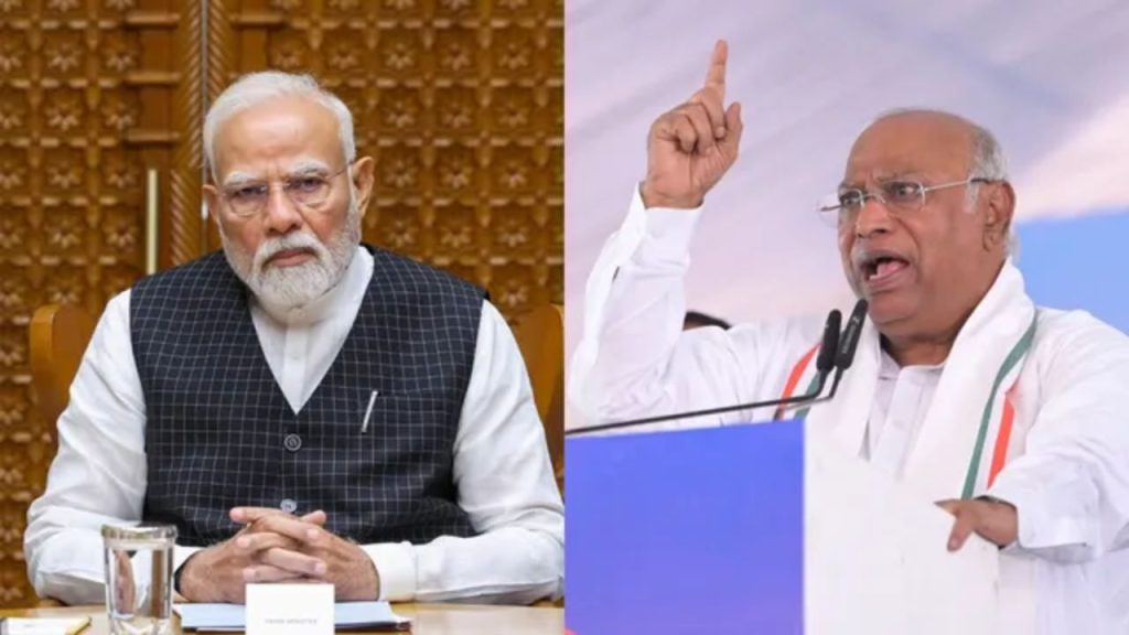 बिहार के सासाराम में एक विपक्ष की रैली को संबोधित करते हुए खड़गे ने पीएम...