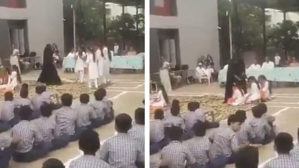 गुजरात के भावनगर में स्वतंत्रता दिवस पर स्कूल के कार्यक्रम के दौरान...