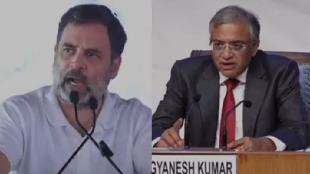 मुख्य चुनाव आयुक्त ज्ञानेश कुमार ने प्रेस कॉन्फ्रेंस आयोजित कर राहुल...