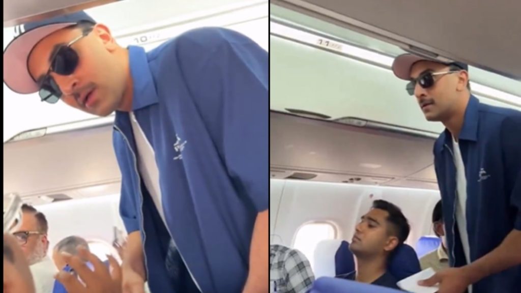 बॉलीवुड एक्टर रणबीर कपूर का एक वीडियो सामने आया है जिसमें वो अपनी फ्लाइट...