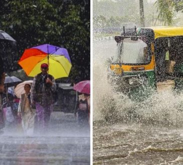 भारत के कई राज्यों में सक्रिय मौसम के कारण भारी बारिश का अनुमान है....