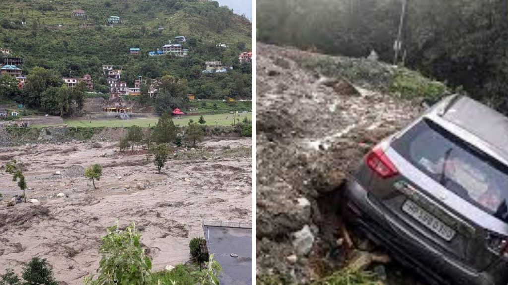 હિમાચલ પ્રદેશના કુલ્લુ જિલ્લાના લગાટી વિસ્તારમાં ક્લાઉડબર્સ્ટને કારણે … हिमाचल प्रदेश के कुल्लू जिले के लग्घाटी क्षेत्र में रात को बादल फटने से...