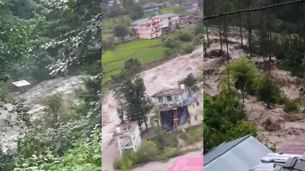 હિમાચલ પ્રદેશના કુલ્લુમાં ક્લાઉડબર્સ્ટ પછી રામપુર સબ -સિમલા જિલ્લાની ડિવિઝન … हिमाचल प्रदेश के कुल्लू में बादल फटने के बाद शिमला जिले के रामपुर उपमंडल...