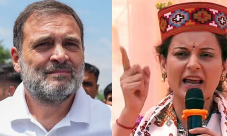 कंगना ने अपने इंस्टाग्राम स्टोरी पर राहुल गांधी की एक तस्वीर शेयर की,...