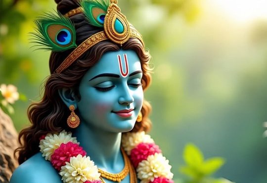 श्रीकृष्ण को सोलह कला पूर्ण कहा जाता है। उनके देह से नीले रंग की रोशन...