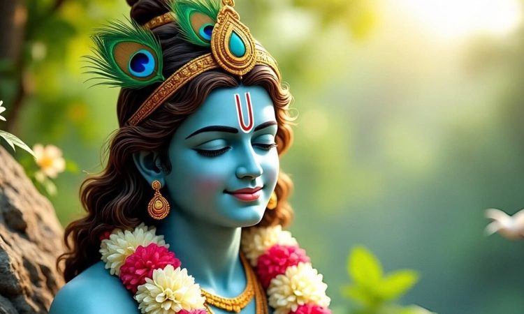 श्रीकृष्ण को सोलह कला पूर्ण कहा जाता है। उनके देह से नीले रंग की रोशन...