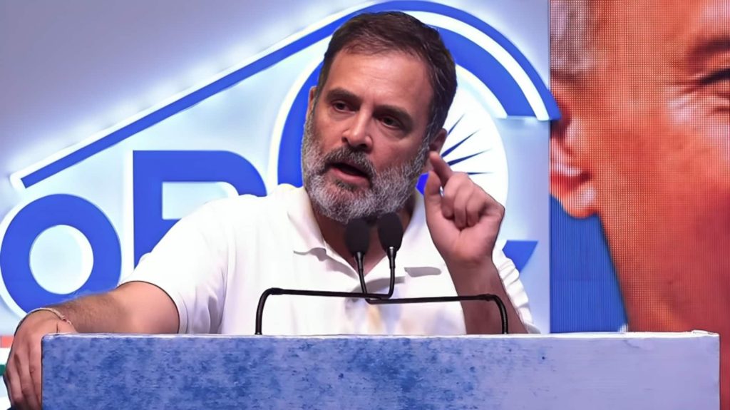 दिल्ली में राहुल गांधी बोले- नरेंद्र मोदी में कोई दम नहीं, सिर्फ दिखावा है