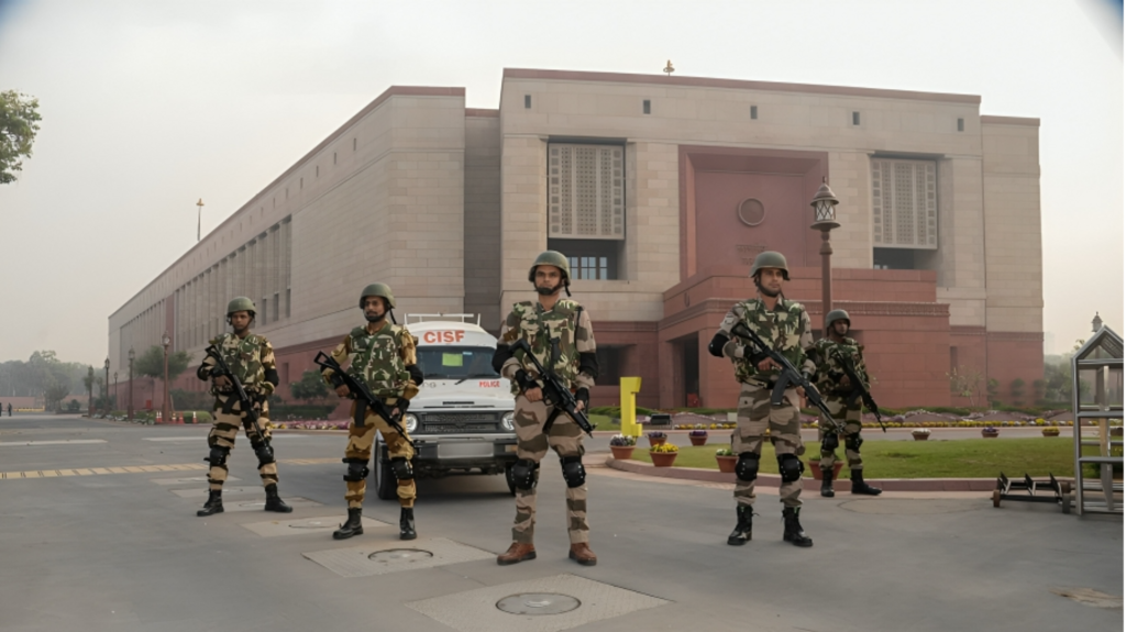 राज्यसभा में सदन की कार्यवाही के बीच पहुंचे CISF कर्मी, विपक्ष ने भारी विरोध जताया