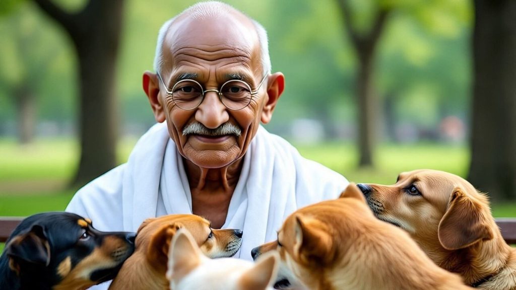 बहस के बीच दुनिया में अहिंसा के सिद्धांत को बढ़ावा देने वाले महात्मा गांधी...