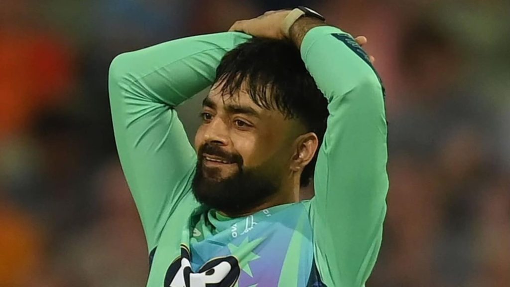 अफगानिस्तान के स्टार स्पिनर राशिद खान मंगलवार को द हंड्रेड में बर्मिंघम...