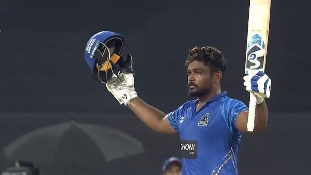 संजू सैमसन ने 42 गेंदों में केपीएल में तूफानी सेंचुरी जड़कर अजीत अगरकर को...