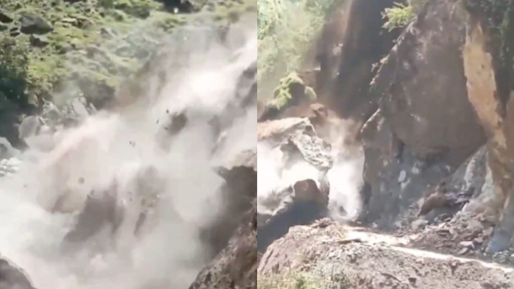 પૈરહોરગ district જિલ્લામાં ધર્મચુલાની બહાર આદિ કૈલાસ રોડ પર દોબત નજીક એક ભયાનક … पिथौरागढ़ जिले के धारचूला से आगे आदि कैलाश मार्ग पर दोबाट के पास एक भयावह...