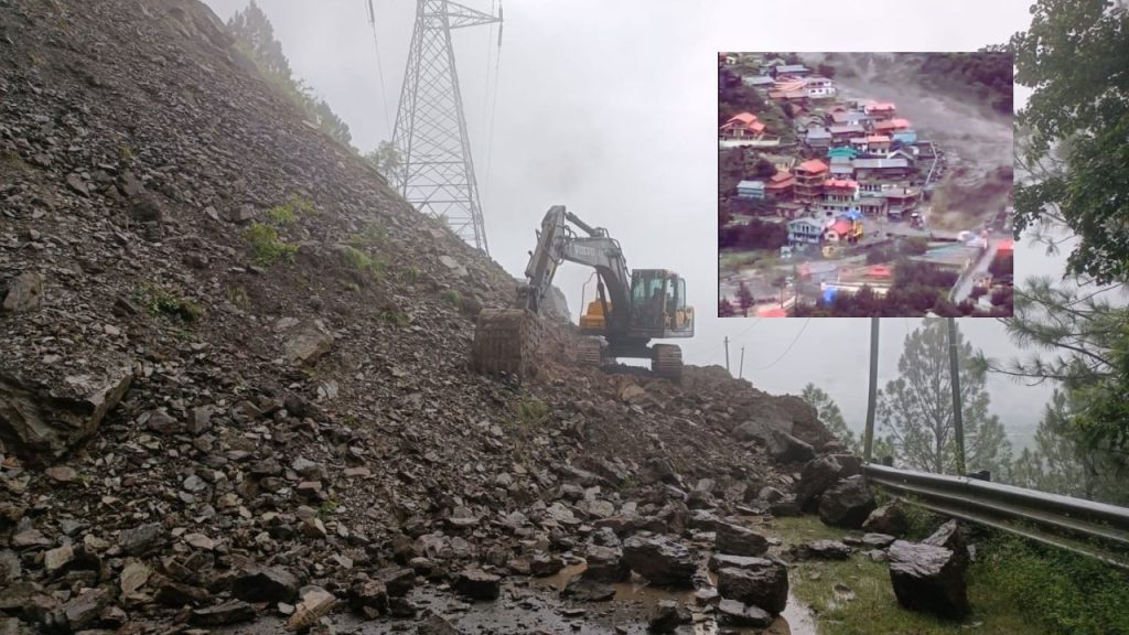 वीडियो में साफ देखा जा सकता है कि तेज बहाव ने घरों को माचिस की तीलियों की...