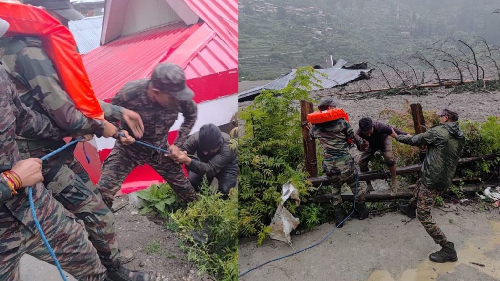 ઉત્તકાશી ક્લાઉડબર્સ્ટ: ઉત્તકાશીની ધરલીમાં આપત્તિ પછી રાહત અને બચાવ કામગીરી … Uttarkashi Cloudburst: उत्तरकाशी के धारली में आई आपदा के बाद राहत और बचाव कार्य जोरों पर...