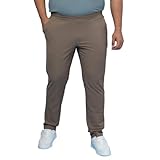 ટેક્નોસ્પોર્ટ મેન્સ સ્લિમ ફિટ પ્લસ સાઇઝ પેન્ટ રનિંગ, સ્પોર્ટ્સ અને જિમ વર્કઆઉટ માટે - (mpor89segp_stone ગ્રે_3xl)