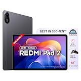 Redmi Pad 2 Wi-Fi + સેલ્યુલર, એક્ટિવ પેન સપોર્ટ, 27.94cm(11") મોડલ, 2.5K શાર્પ એન્ડ ક્લિયર ડિસ્પ્લે, 8GB, 256GB, આખો દિવસ અને વધુ 9000mAh બેટરી, AI-સક્ષમ, Dolby Atmos, HyperOS Gray 2,