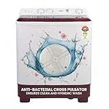એન્ટી બેક્ટેરિયલ ક્રોસ પલ્સર અને સ્પ્રે ફંક્શન (એચટીડબ્લ્યુ 70-1187 બીટીએન, એન્ટી રેટ મેશ, મેજિક ફિલ્ટર, કેસ્ટર્સ, બર્ગન્ડી સાથે હાયર 7 કિગ્રા 5 સ્ટાર સેમી ઓટોમેટિક ટોપ લોડ વ washing શિંગ મશીન