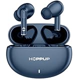 40 કલાક પ્લેટાઇમ સાથે હોપઅપ એરડોઝ ફ્યુઝન ઇયરબડ્સ | 40 મીમી ઓછી લેટન્સી ગેમિંગ મોડ | 13 મીમી ગતિશીલ ડ્રાઇવર | બ્લૂટૂથ 5.3 ટેકનોલોજી | ટાઇપ-સી ઝડપી ચાર્જિંગ | સંગીત, ગેમિંગ, જિમ, મુસાફરી માટે વાદળી રંગ