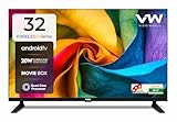 VW 80 cm (32 inch) ફ્રેમલેસ સિરીઝ HD રેડી Android Smart LED TV VW32S