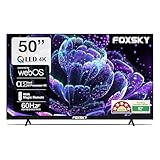 ફોક્સસ્કી 127 સે.મી. (50 ઇંચ) ફ્રેમલેસ સિરીઝ 4 કે યુએચડી ક્યુએલડી વેબસ/ગૂગલ સ્માર્ટ ટીવી એફએસ 50 જીએટીવી (બ્લેક)