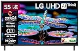 LG 139 સેમી (55 ઇંચ) UA82 સિરીઝ 4K અલ્ટ્રા એચડી (3840 x 2160) સ્માર્ટ વેબઓએસ એલઇડી ટીવી 55UA82006LA