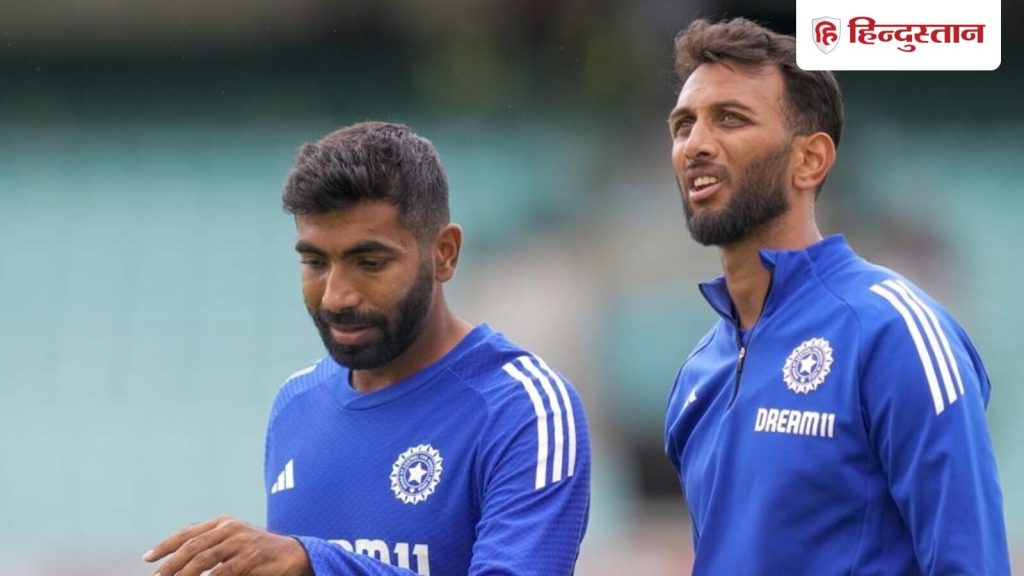 प्रसिद्ध कृष्णा को बुधवार को ऑस्ट्रेलिया ए के खिलाफ मुकाबले के दौरान...