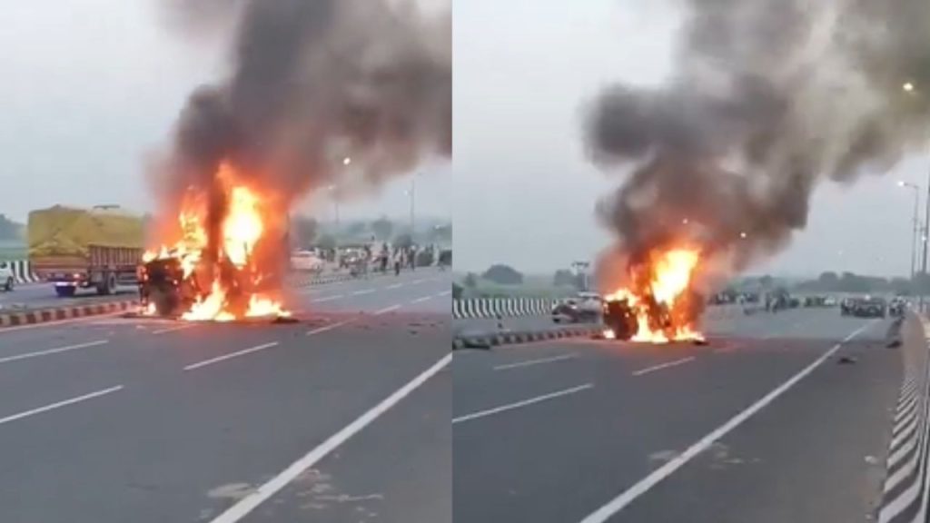 Accident Viral Video: यह दुर्घटना अलीगढ़ शहर से लगभग 25 किलोमीटर दूर नानऊ पुल के पास सुबह...