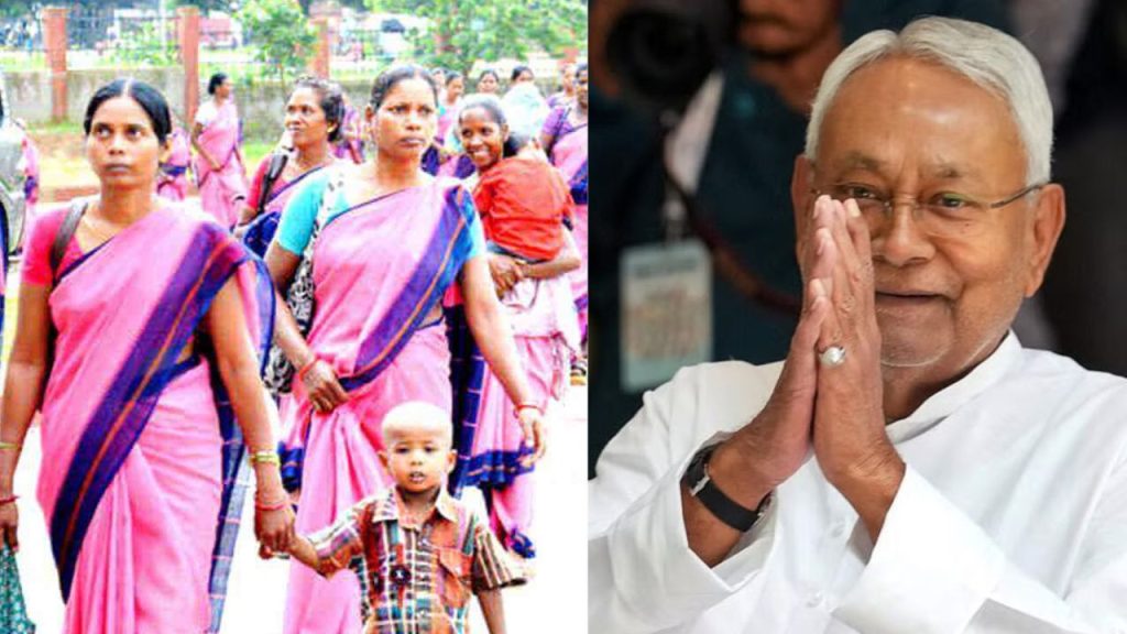 बिहार विधानसभा चुनाव से पहले मुख्यमंत्री नीतीश कुमार ने आंगनबाड़ी में...