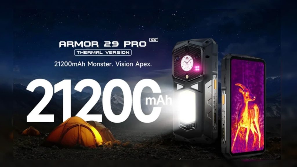 ટેક બ્રાન્ડ યુલેફોને તેની નવી આર્મર 29 પ્રો 5 જી થર્મલ સંસ્કરણ રજૂ કર્યું છે, જેમાં મોટી 21200 એમએએચની બેટરી … टेक ब्रैंड Ulefone ने अपना नया Armor 29 Pro 5G Thermal Version पेश किया है, जिसमें 21200mAh की बड़ी बैटरी...